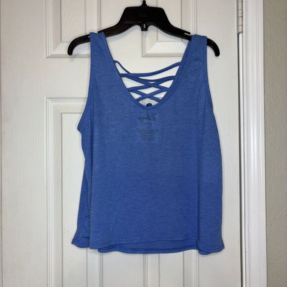 Disney Large ‘Stitch’ Lilo & Stitch Womens Blue Tank Top Large Criss Cross Front - Picture 5 of 6